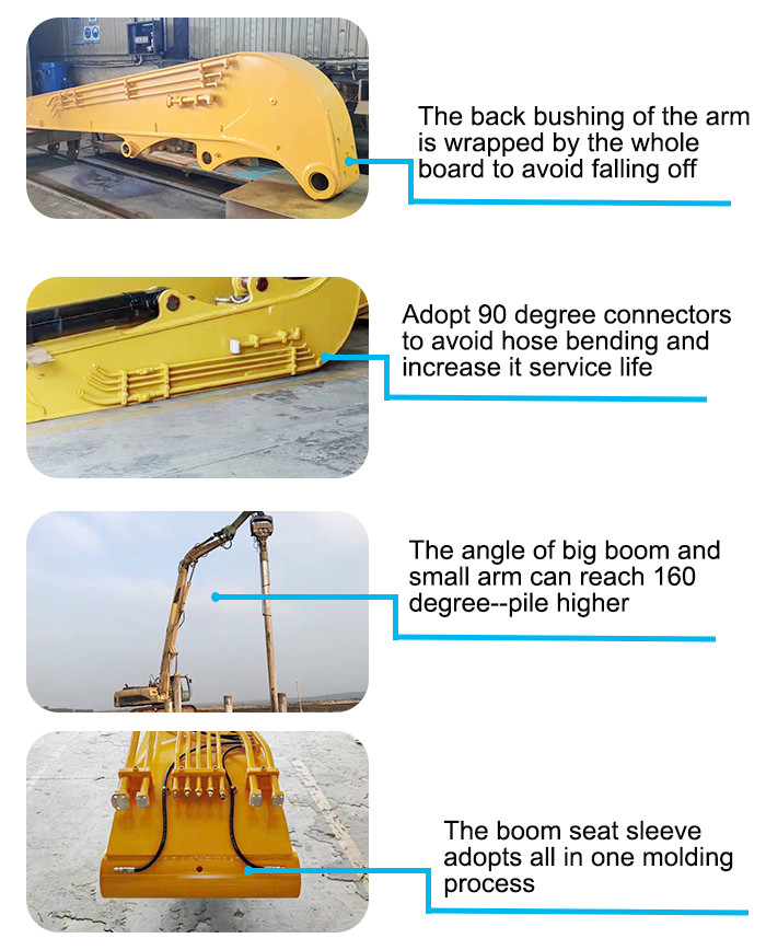 Pile Higher Excavator Pile Driver Attachment For CAT HITACHI KOMATSU