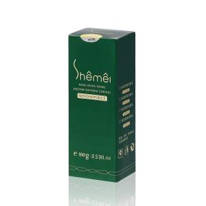 Quality Green Color Printing 350GSM Gloss Art Paper Square Shape Cosmetic Packing Box wholesale