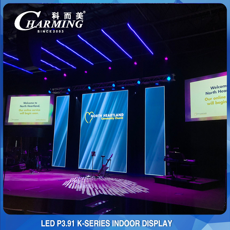 Indoor Opera And Ballroom P3.91 Led Video Wall Display 3840Hz High Refresh Rate
