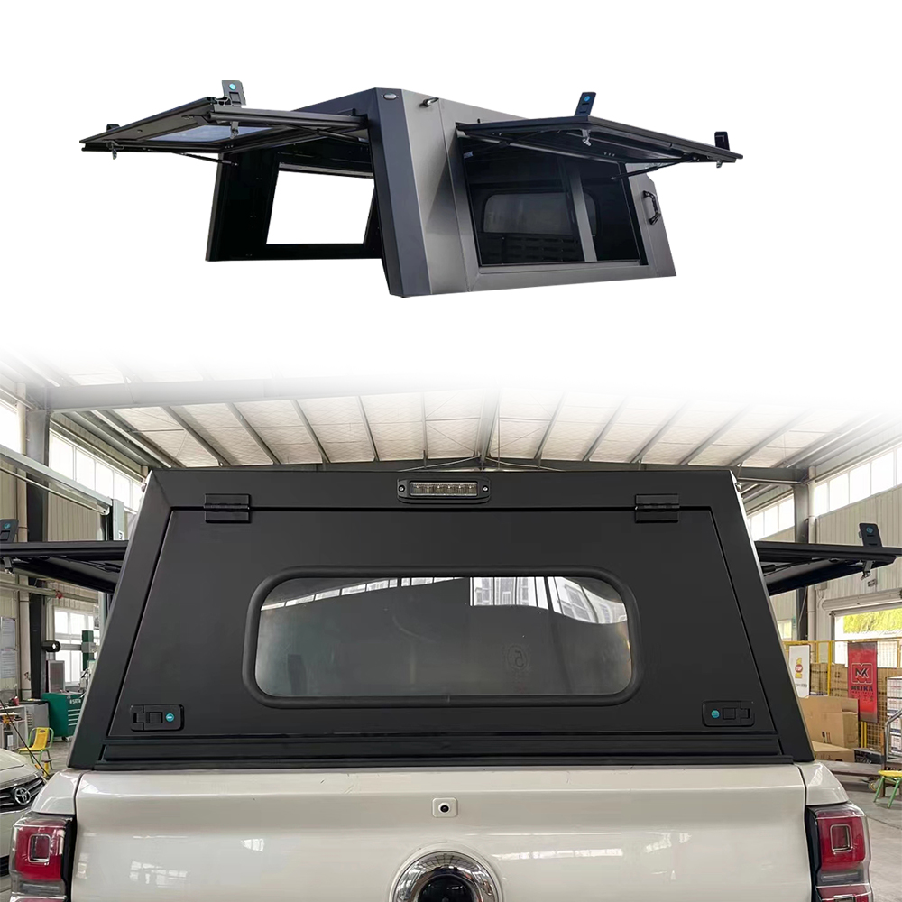Black Powerder Coated Aluminium Alloy Semi-high Bed Canopy OEM OEM Service Accepted