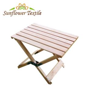 Quality 44x30x38cm Camping Low Table Small Beech Folding Wood Table For Camping wholesale