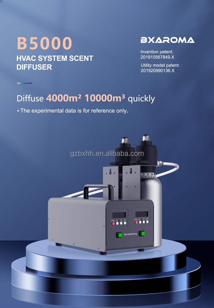 ODM HVAC Scent Diffuser Machine Oil Fragrance Aroma Spray Machine