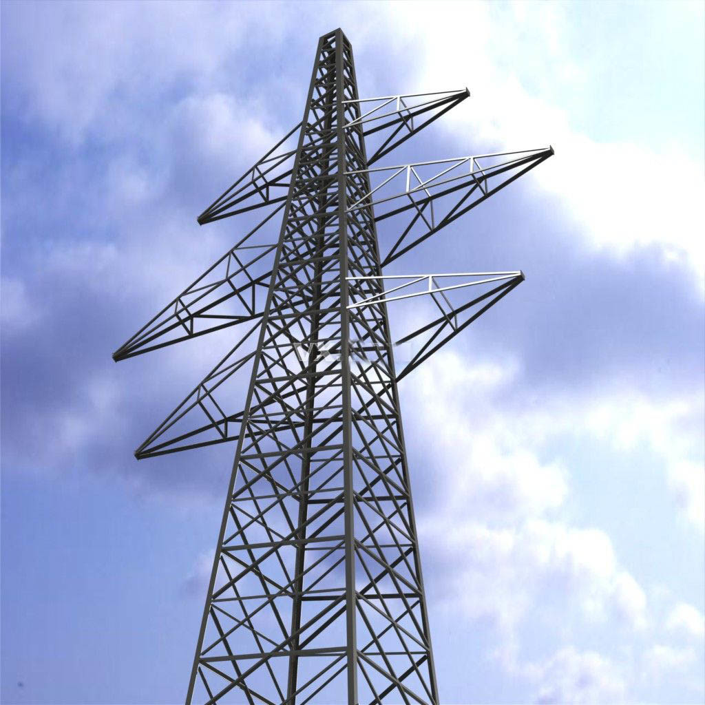 Firm Structure Power Transmission Tower With Excellent Mechanical Strength