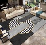 Rectangle Polyester Fiber Living Room Floor Carpets Household Absorption Bedroom