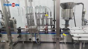 Quality Automatic Liquid Level Weigh Module Controls Round Plastic Bottle Animal Vaccine Filling Production Line wholesale