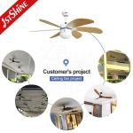 1stshine MDF Blades Remote Control Wood Ceiling Fan Low Noise for Comfortable