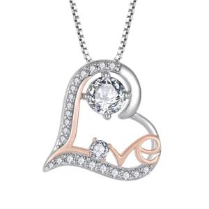 Quality YASVITTI I Love You Heart Pendant Necklaces Birthday Valentine's Day Mother's Day Christmas Mom Gifts Jewelry wholesale