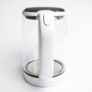 Quality Strong Handle Clear Glass Electric Kettle Mouth With Filter Over Heat Protection wholesale