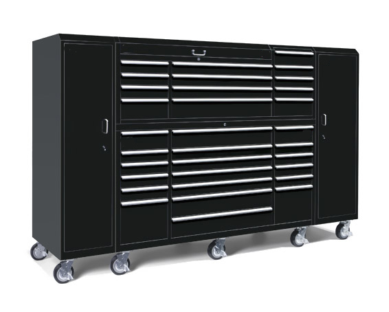 72" Rolling Tool Cabinet Heavy Duty Lockable Storage for Garage and Garden Equipment