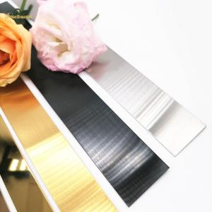 China 8FT Stainless Steel Edge Tile Trim SS Profile For Wall Door Cabinet Ceiling Decoration on sale