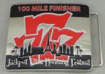 Jackpot Ultra Running Festival Custom Made Belt Buckles 100 Miles Finisher With