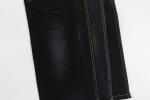 12 Oz Black And Black Backside Crosshatch Slub Denim Jeans Fabric