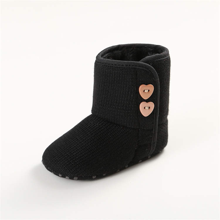 Wholesale winter Cotton upper Soft sole 0-18 months anti-slip baby cotton booties