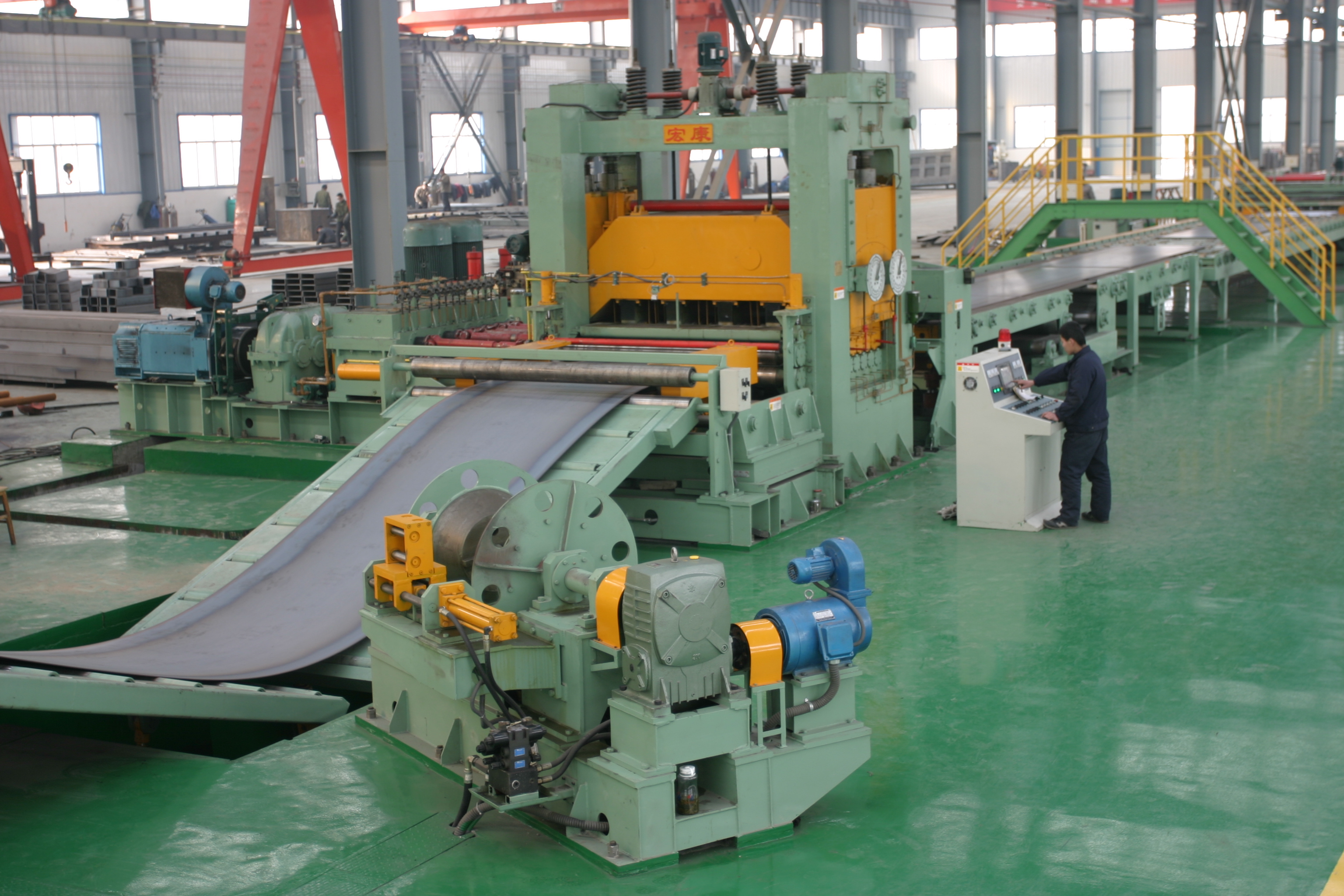 High Productivity Leveler Steel Coil Cutting Machine for Sheet Uncoiling and Shearing