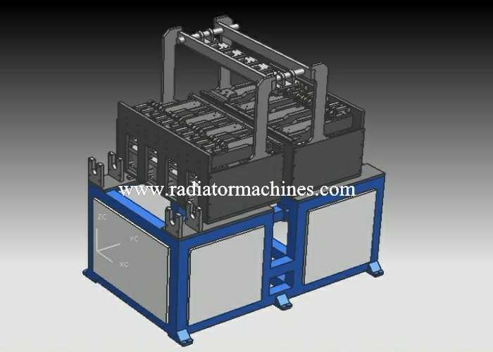Servo Type Radiator Plastic Tank Crimping / Clinching Machine 30 Cores per Hour