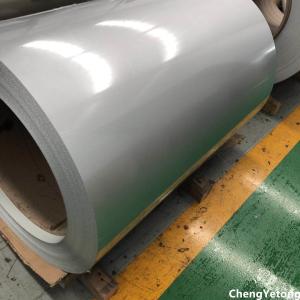 Quality PE Coating White Color PPGL Steel Coil Energy Efficient Pencil Hardness ≥2H wholesale