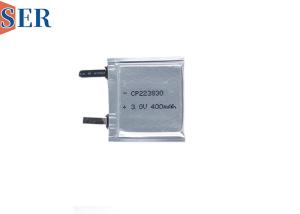 Quality Custom Non-rechargeable Pouch Cell LiMnO2 Battery CP223830 3.0V 400mAh for wearable device wholesale