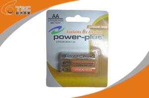 Quality Primary Lithium Iron Battery LiFeS2 1.5V AA L91 Power Plus Brand for GPS wholesale