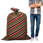 Odorless Colorful Plastic Gift Wrap Bags , Jumbo Plastic Christmas Bags