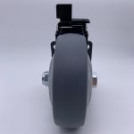 5 Inch Durable Wear Resistant TPR Swivel Plate Caster with Brake​
