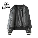 Plus Size Stand Collar Leather Motorcyclejaqueta Windcheater Utility Outdoor