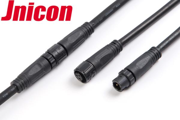 Quick Lock Waterproof Circular Connectors , Molded Cable M12 Waterproof