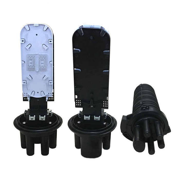 120Fibers Fiber Optic Splice Closure for Aerial Pole Mount IP68 with UV protection outdoor closure