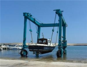 Quality Boat Hoist Side Lifting Rubber Tired Gantry Crane 50~500t wholesale