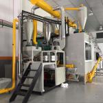 Aluminum Plastic Scrap Recycling Machine 45kW Power For Aluminium Recycling