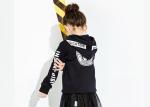 Trendy 100% Cotton Girls Fleece Hoodie , Casual Kids Cardigan Sweater