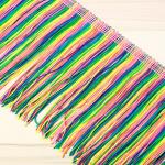 Colorful custom design OEM rayon fringes trimming for garment clothes decoration