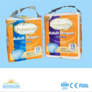 Quality Pp Size Tapes Adult Disposable Diapers USA FLUFF PULP Wetness Indictor wholesale