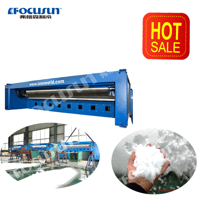 20 Tons Snow for Snow Skiing at Amusement Park Powered by Gas and R449 Refrigerant