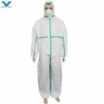 Overall Style Protective Clothing Disposable Coveralls with Double/Singer Flap