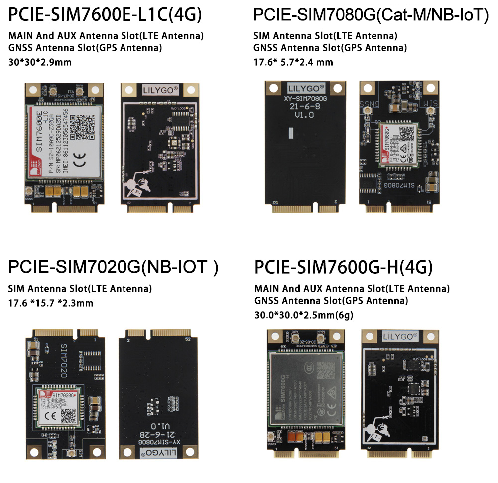 SIM7000G Wireless Communication Module 4G BT Module For NB-IoT T-SIM7000G MCU32-WROVER-B
