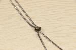 nonirritable rhinestone necklace chain 49in Length For Multiusage