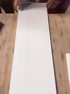 Quality Pure White Dolomite Marble Natural Stone Tile With Soft Light Grey Vein wholesale