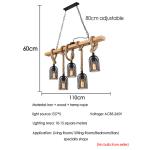 Loft Vintage Chandelier Light Industrial Headlight Store Dining Room retro light