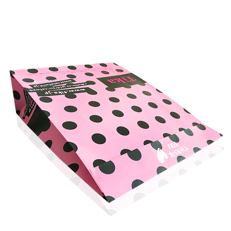 Recyclable 10x5x13'' Gift Bags Glossy Lamination Kraft Christmas Gift Bags