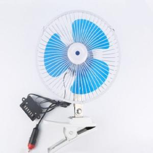 Quality Blue Electric Car Cooling Fan 12v / 24v Screw Mounting Plastic Material wholesale