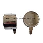 Low Capsule Pressure Vacuum Gauge 600mbar Steel Case Chromed Connection 1/4''