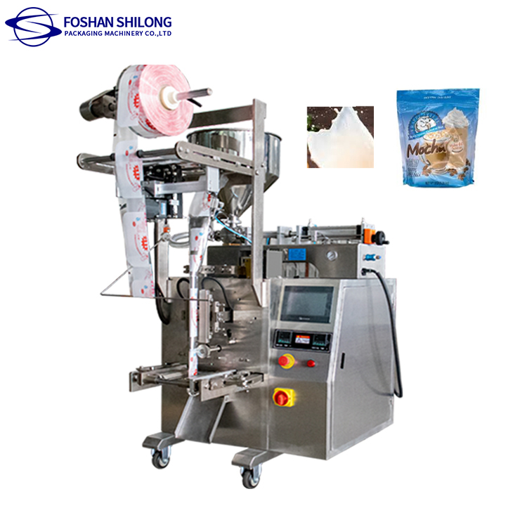 Vertical Three Side Seal 400ml Liquid Sachet Filling Packing Machine For Mayonnaise