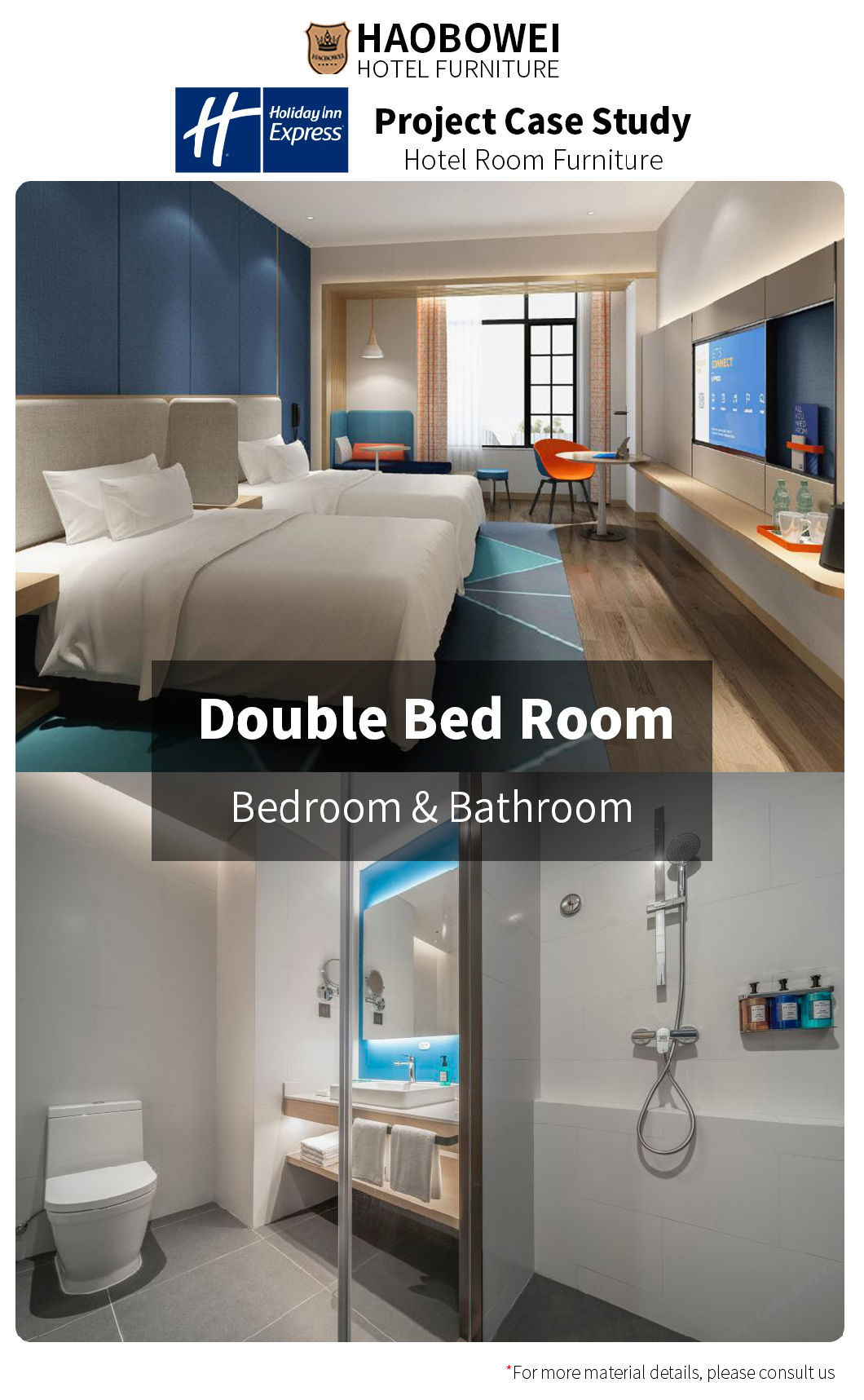 Modern Luxury Resort Hotel Furniture Foshan China King Size Custom Bedroom