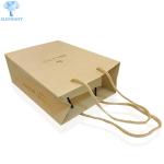 3 Layer Personalized Brown Gift Bags With Handles Tea Packaging