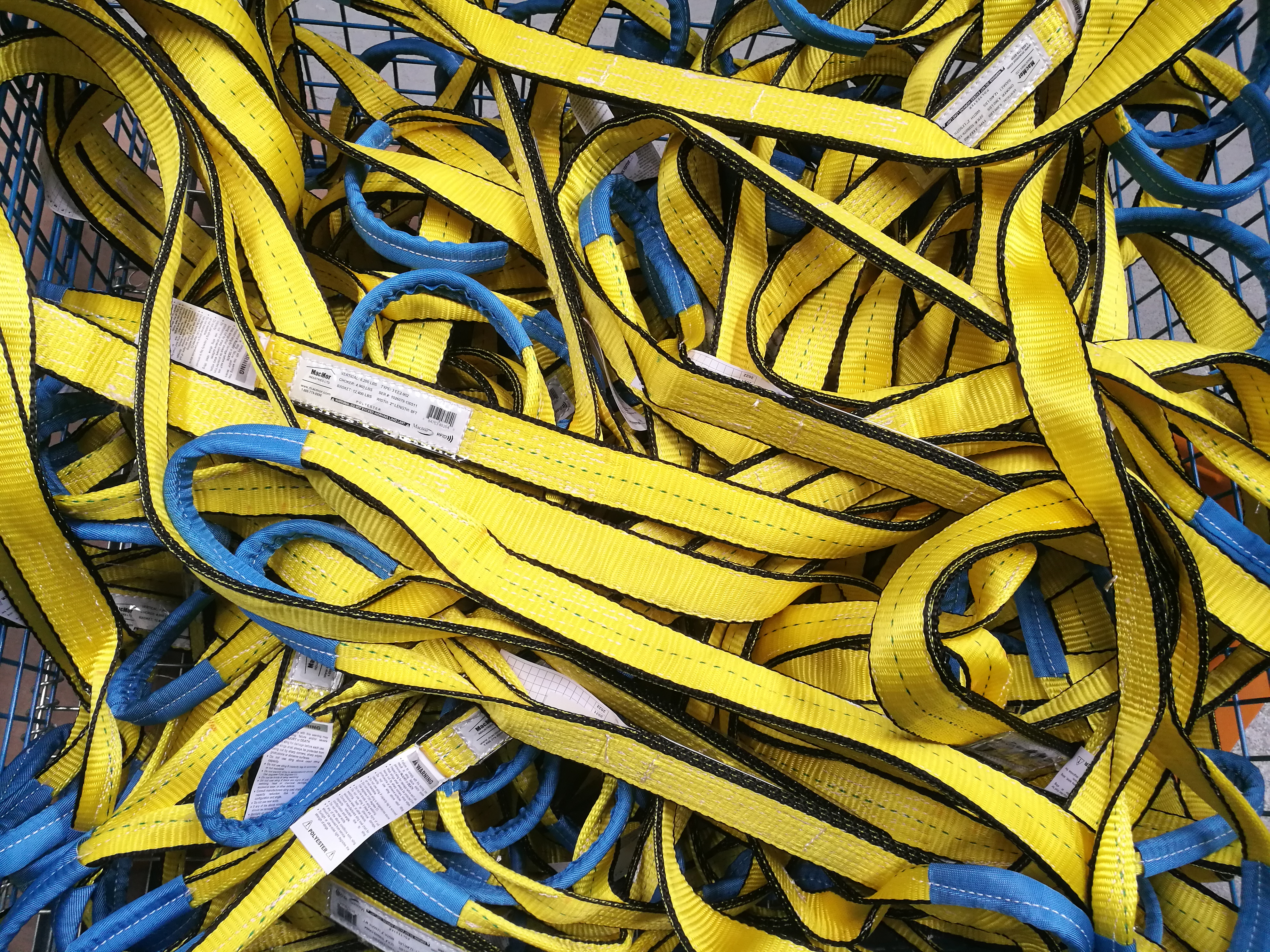 6" Wll 33000 Lbs Heavy Duty Tow Straps 2 Ply Polyester Material High Tenacity