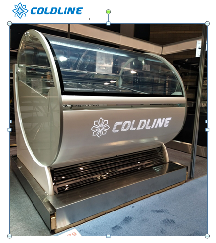 8*1/3 Pans Ice Cream Display Freezer 450L Gelato Showcase