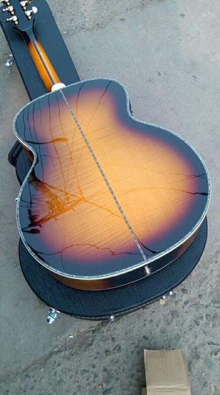 2018 New Chibson real abalone G200 deluxe acoustic guitar 100% abalone G200 luxury deluxe electric acoustic guitar