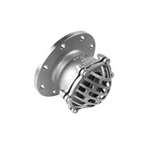 Quality H44W Model NO. DN100 Pn16 SS304 Vertical Type Flanged Foot Check Valve at Competitive wholesale