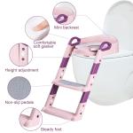 OEM ODM Soft Cushion Foldable Potty Seat With Steps OUNINBEAR Brand