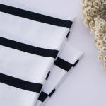 Soft And Environmental Friendly Skin-Friendly Striped Knit Fabric For Tracksuit
